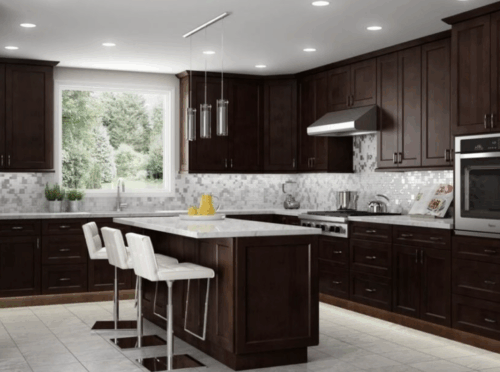 Espresso Brown Shaker Kitchen