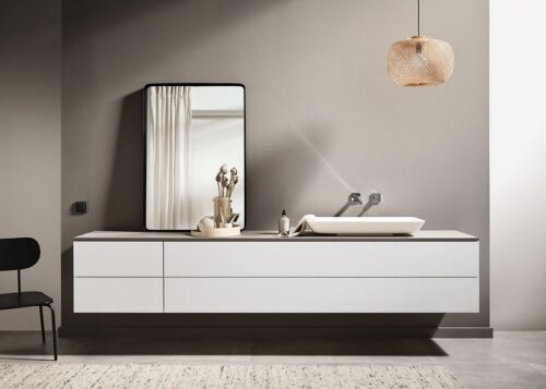 White Matte Flat Panels Kitchen Cabinets Seattle