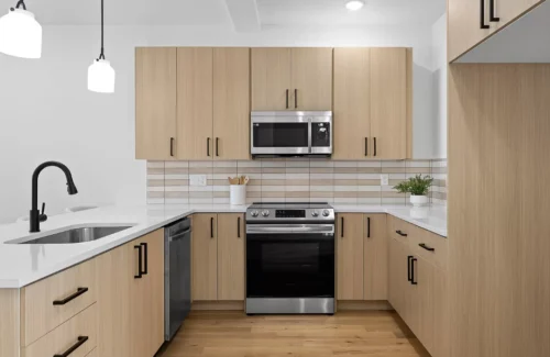 Wood Flat Panel Cabinets