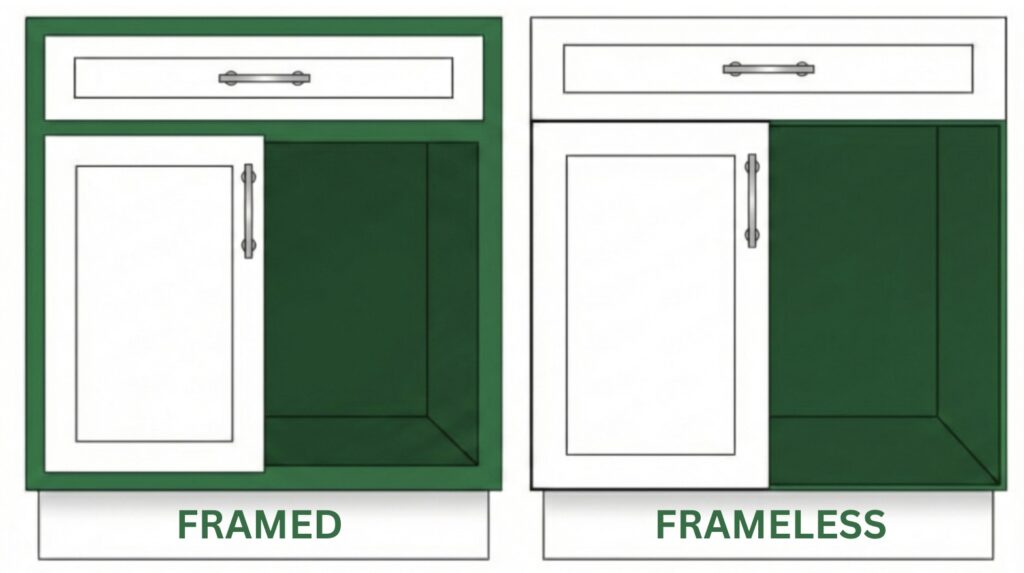 Framed vs Frameless Cabinets