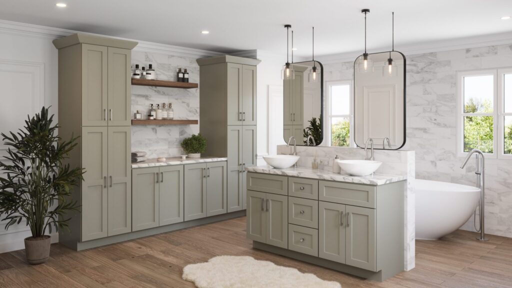 Shaker Moss Bathroom View